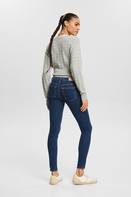 Mid rise skinny jeans